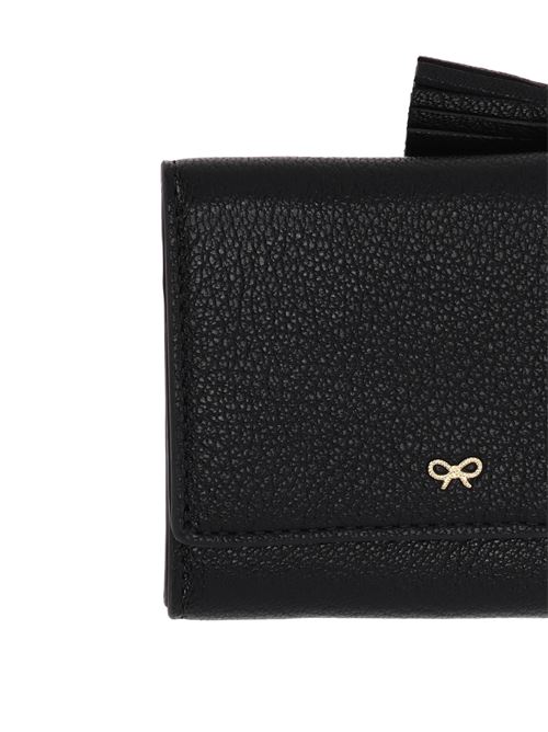 Peeping Eyes Mini Trifold Zip Wallet ANYA HINDMARCH | 159890Black